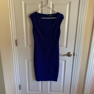 Express asymmetrical neckline dress; great for work